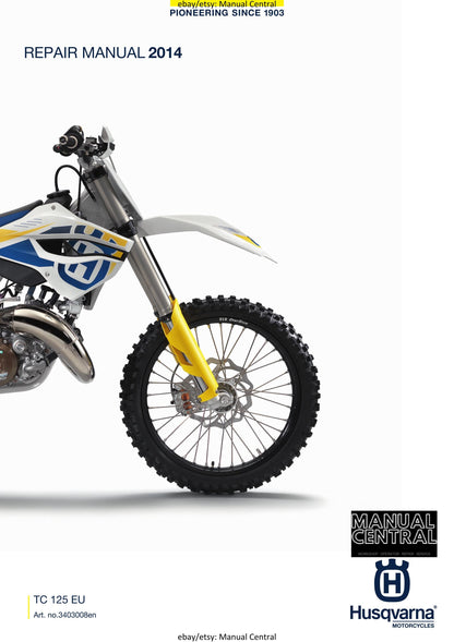 Husqvarna 2014 - TC 125 EU - Service Workshop Repair Manual