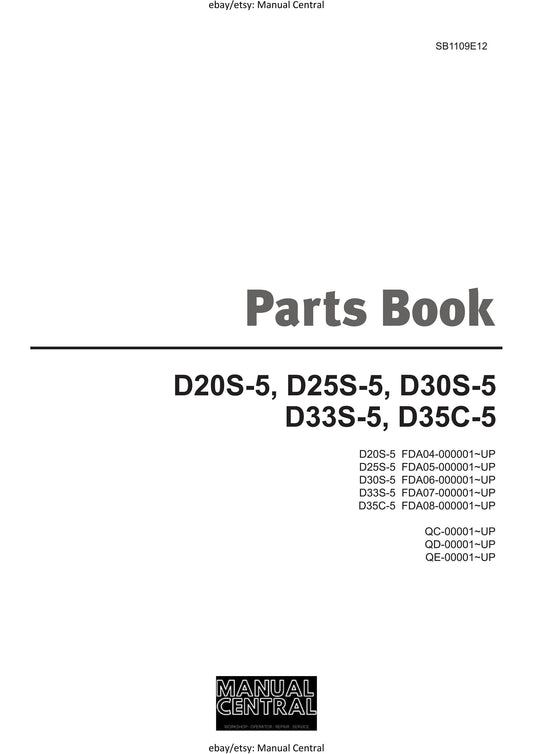 Doosan - Parts Book - D20S-5 D25S-5 D30S-5 D33S-5 D35C-5
