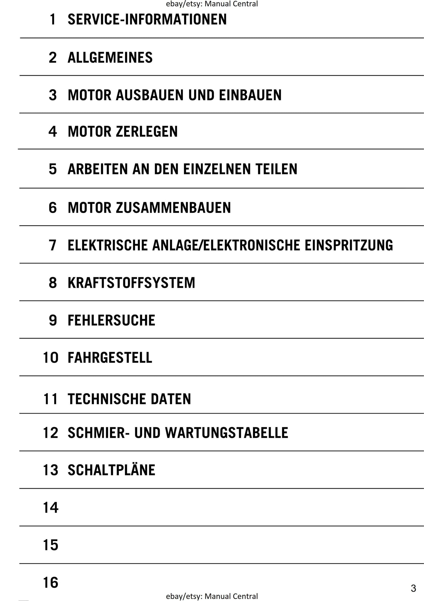 German Language - KTM 2003 - 2008 - 950 990 Adventure - Super Duke R - Supermoto /R - Super Enduro - Engine - Reparaturanleitung