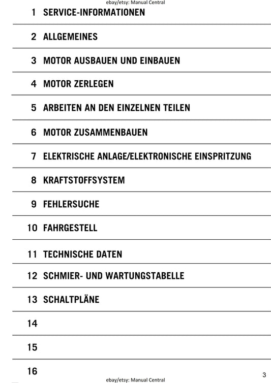 German Language - KTM 2003 - 2008 - 950 990 Adventure - Super Duke R - Supermoto /R - Super Enduro - Engine - Reparaturanleitung