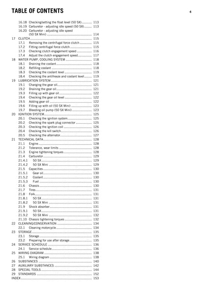 KTM 2010 - 50 SX Mini - Workshop Service Repair Manuals