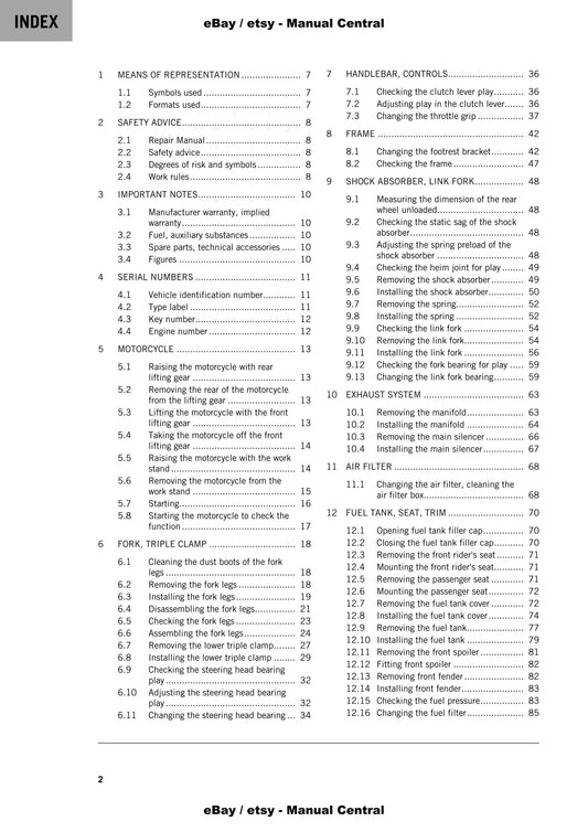 KTM 2022 - 390 Duke - Service Workshop Repair Manual
