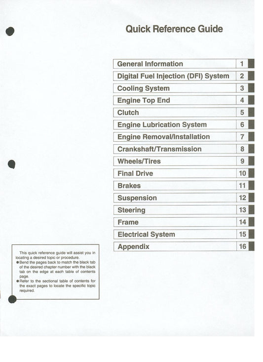 Kawasaki Ninja ZX-12R - 2000 - ZX1200-A1 - Workshop Service Repair Manual