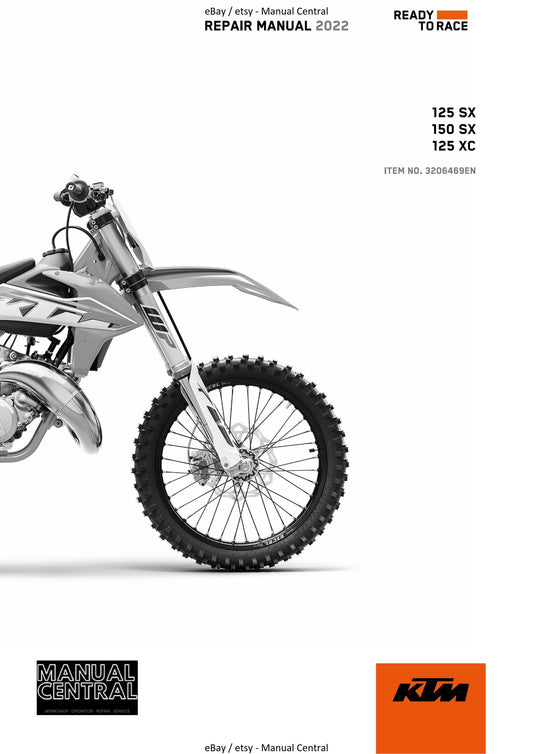 KTM 2022 - 125 150 SX XC - Service Workshop Repair Manual