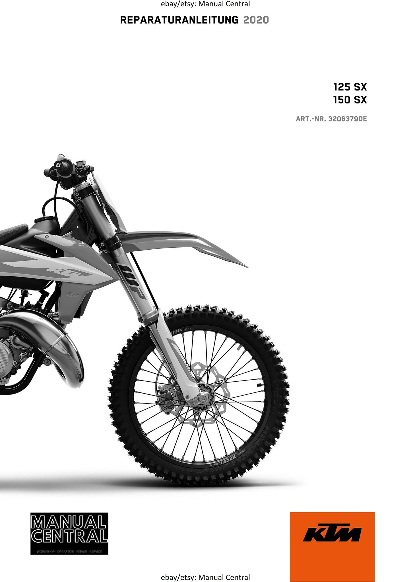 German Language - KTM 2020 - 125 150 SX - Reparaturanleitung - Service Workshop Repair Manual