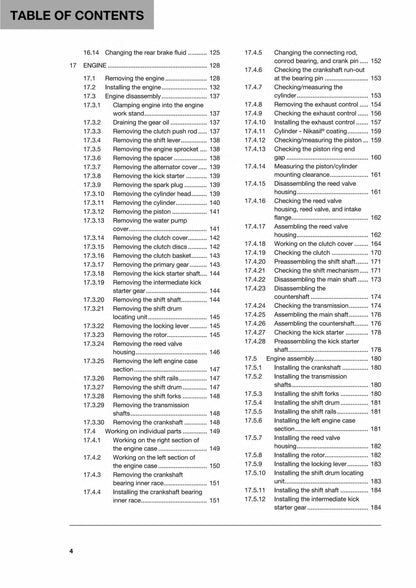 Husqvarna 2016 - TC 125 - Service Workshop Repair Manual