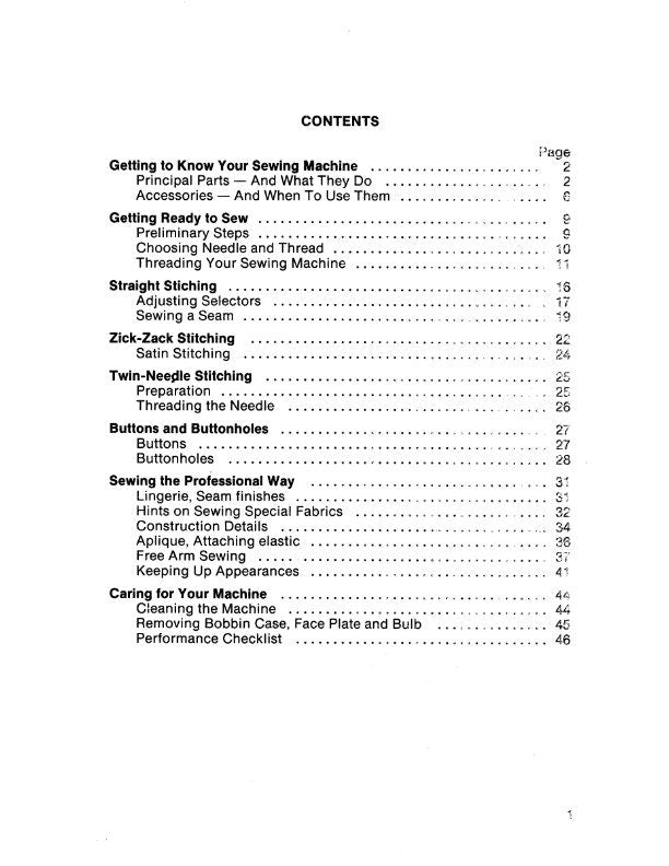 PDF - Singer - Free Arm 1022 - Flat Bed 1021 - Zig Zag Sewing Machine - Instruction Manual