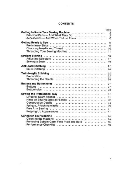 PDF - Singer - Free Arm 1022 - Flat Bed 1021 - Zig Zag Sewing Machine - Instruction Manual