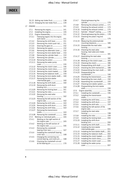 KTM 2021 - 250 SX - Service Workshop Repair Manual