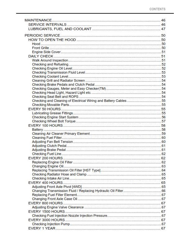 Kubota Tractor - B2320 B2620 B2920 Narrow - Operator Manual