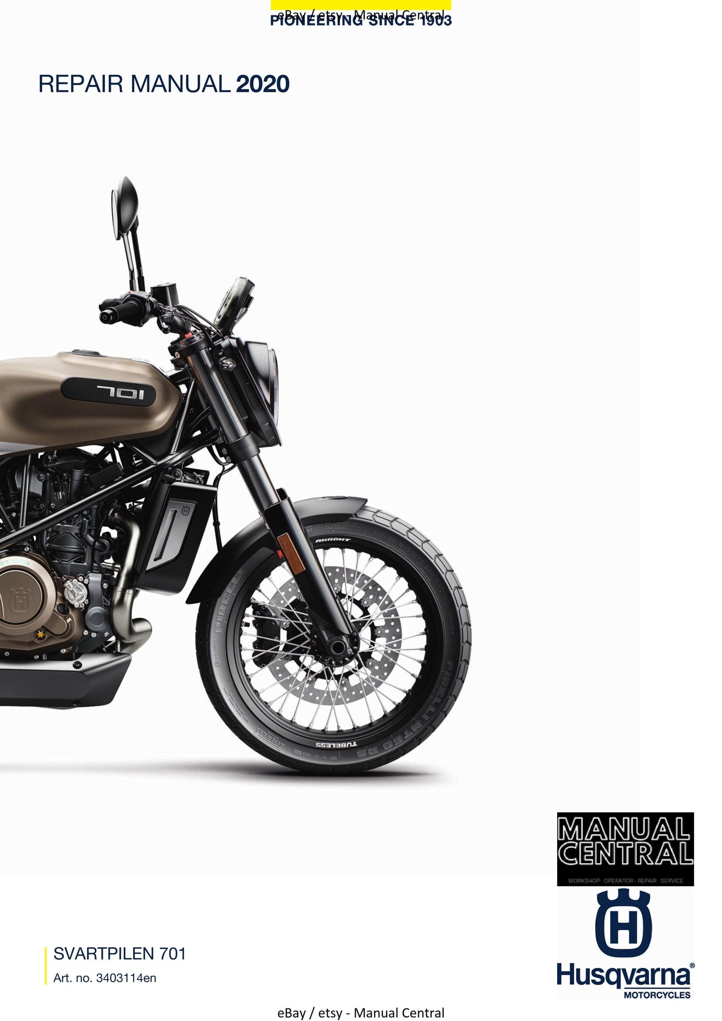 Husqvarna 2020 - Svartpilen 701 - Workshop Service Repair Manual