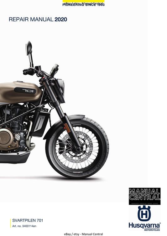 Husqvarna 2020 - Svartpilen 701 - Workshop Service Repair Manual