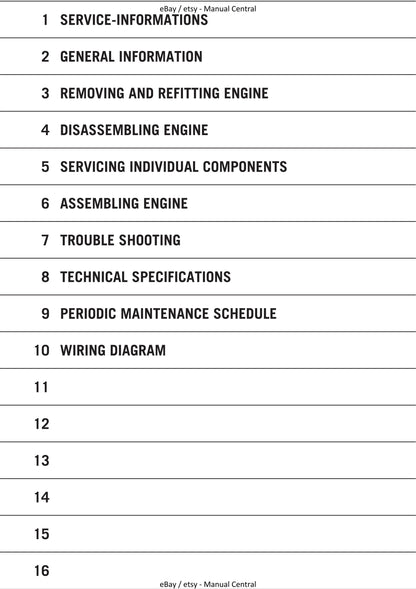KTM 2002 To 2005 - 50 AC LC - Engine Service Workshop Repair Manual