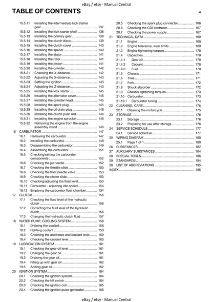 Husqvarna 2015 - TC 85 19/16 17/14 - Service Workshop Repair Manual
