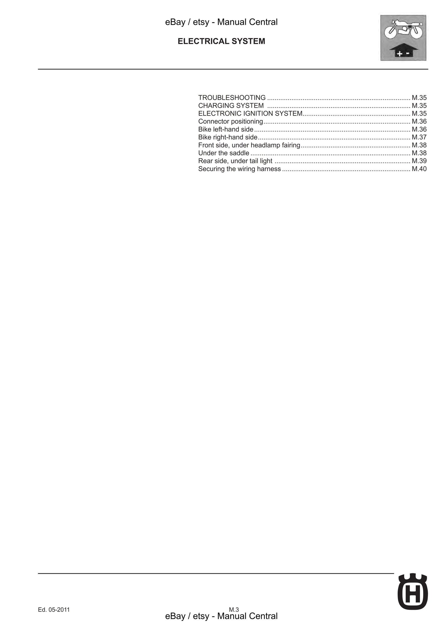 Husqvarna 2011 2012 2013 - WRE SMS 125 - Service Workshop Repair Manual