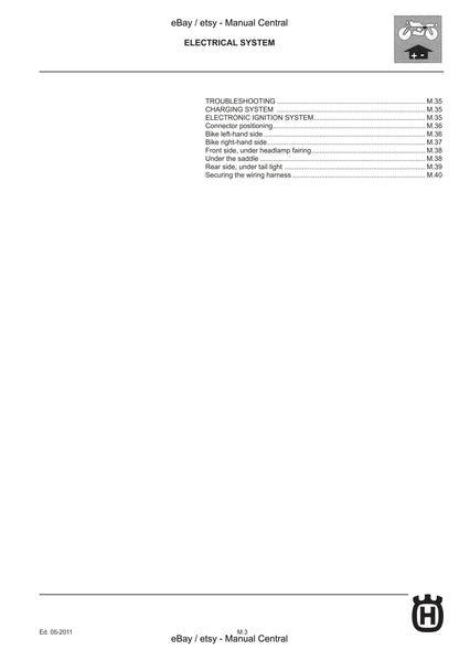 Husqvarna 2011 2012 2013 - WRE SMS 125 - Service Workshop Repair Manual