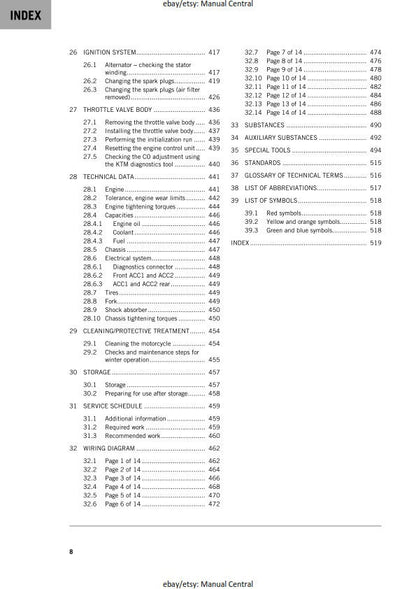 KTM 2020 - 1290 Super Duke GT - Service Workshop Repair Manual