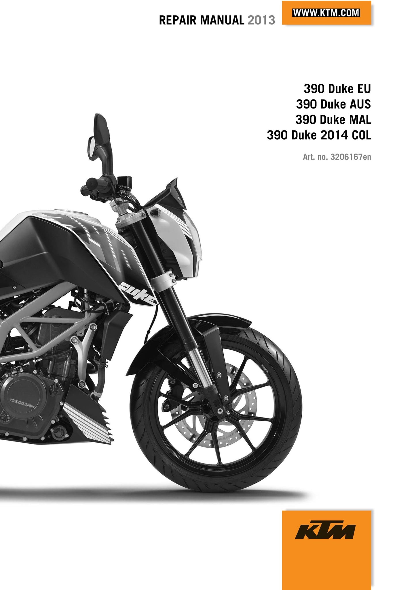 KTM 2013 - 390 Duke - Workshop Service Repair Manuals
