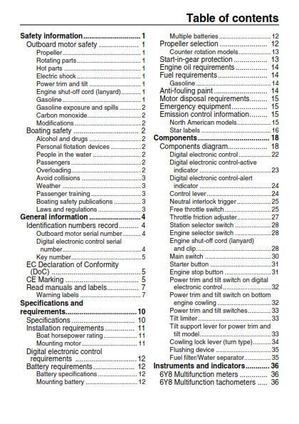 Yamaha F300A F350A FL300A FL350A F350A1 FL350A1 Owners User Manual Guide 2010