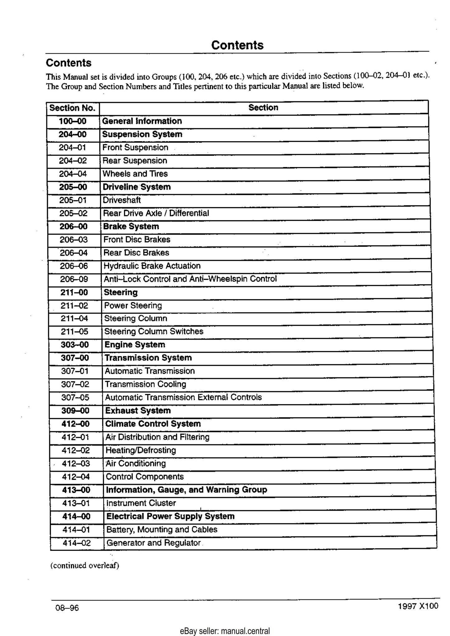 Jaguar XK8 XK100 1997 Service Workshop Repair Manual