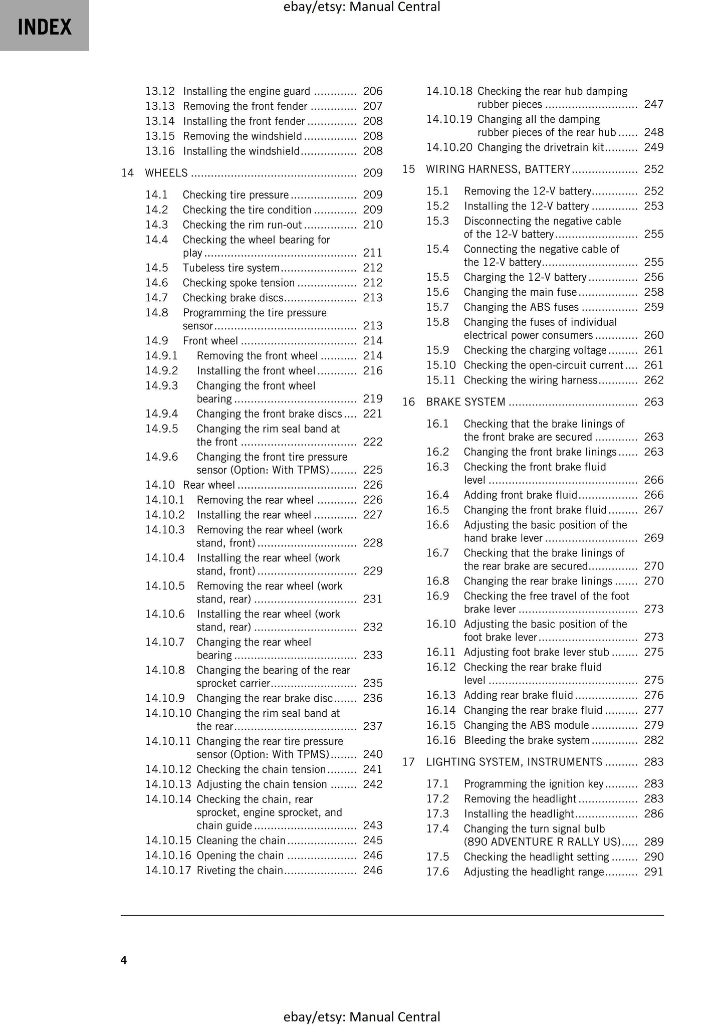 KTM 2024 - 890 Adventure R Rally - Service Workshop Repair Manual