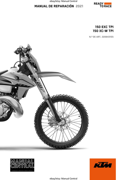 Spanish Language - KTM 2021 - 150 Exc Xc-w Tpi - Manual de Reparacion