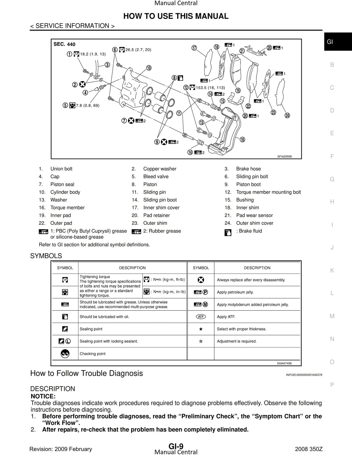 Nissan 2008 - 350z Z33 Series - Workshop Service Repair Manual