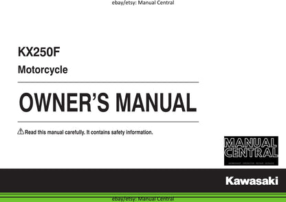 Kawasaki 2018 - KX250F - Owners Manual