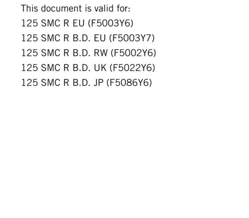 2025 KTM 125 SMC R - Workshop Service Repair