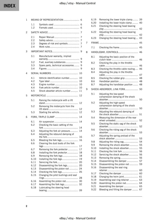 KTM 2023 - 65 Sx - Service Workshop Repair Manual