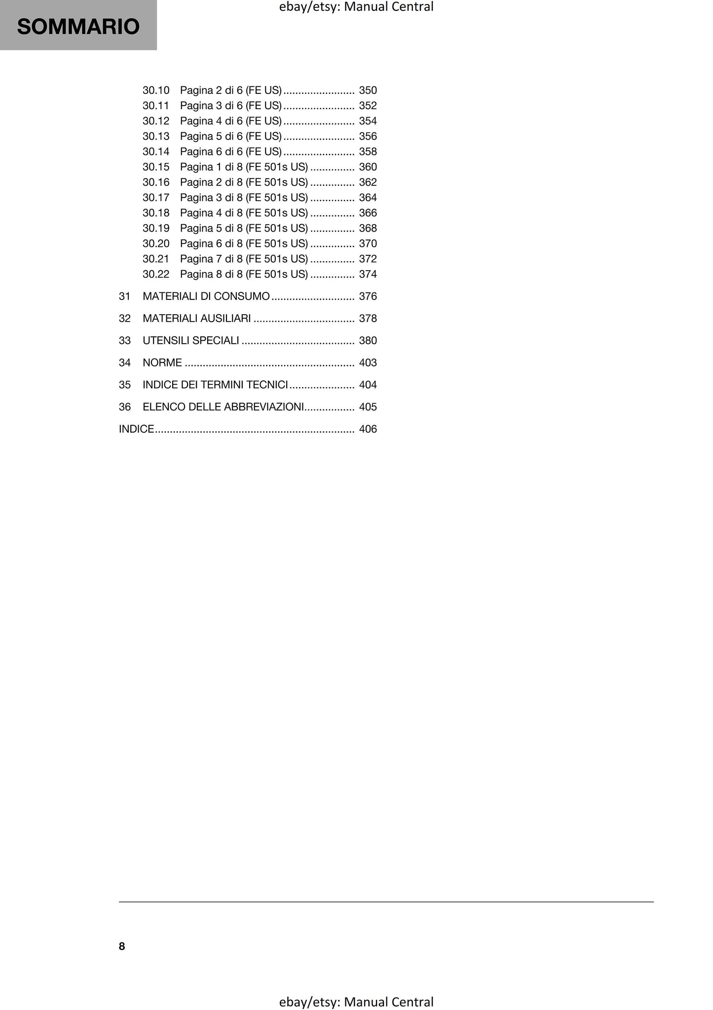 PDF - Italian Language - 2021 Husqvarna - FE 450 501 501s - Manuale Di Riparazione