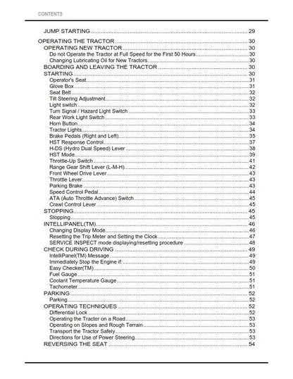 Kubota Tractor - L47TL M62TL - Operator Manual