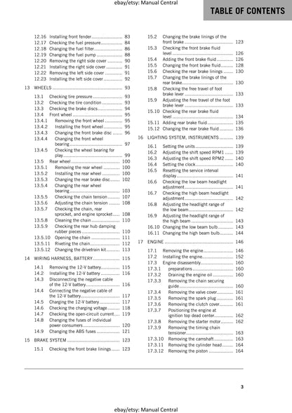 KTM 2019 - RC 125 - Service Workshop Repair Manual