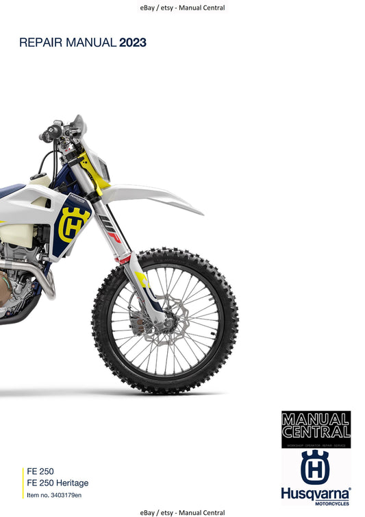 Husqvarna 2023 - FE 250 Heritage - Service Workshop Repair Manual