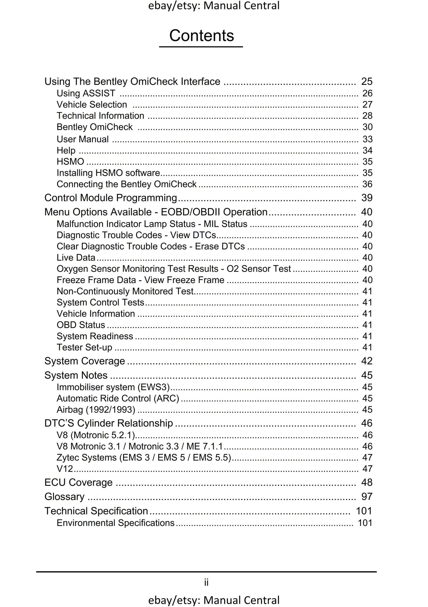 Bentley Omicheck User Manual - English Language