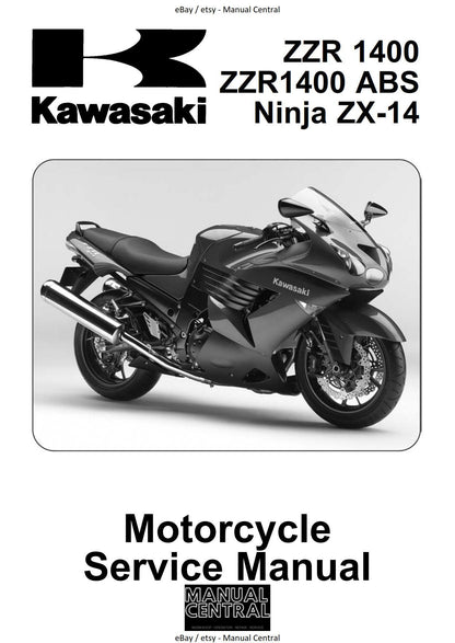 Kawasaki ZZR1400 ZZR 1400 ABS Ninja ZX-14 - 2006 2007 Workshop Service Repair Manual
