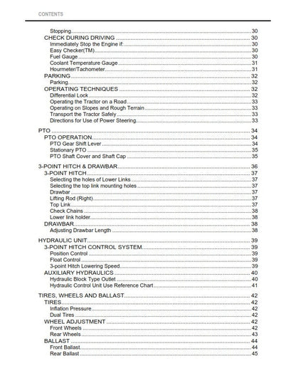 Kubota Tractor - L2501 - Operator Manual