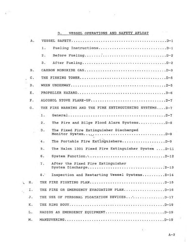 Bertram 285 - Owners Manual