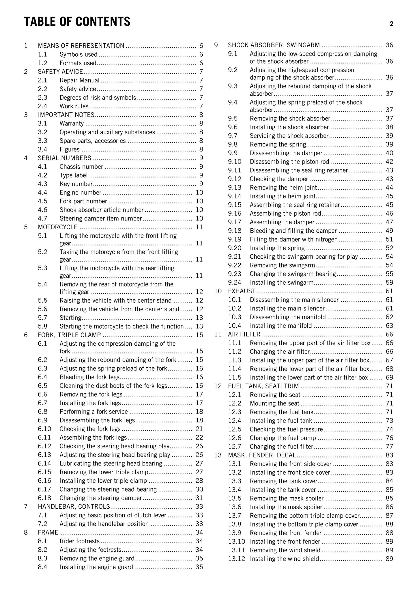 KTM 2015 - 1190 Adventure R - Service Workshop Repair Manual