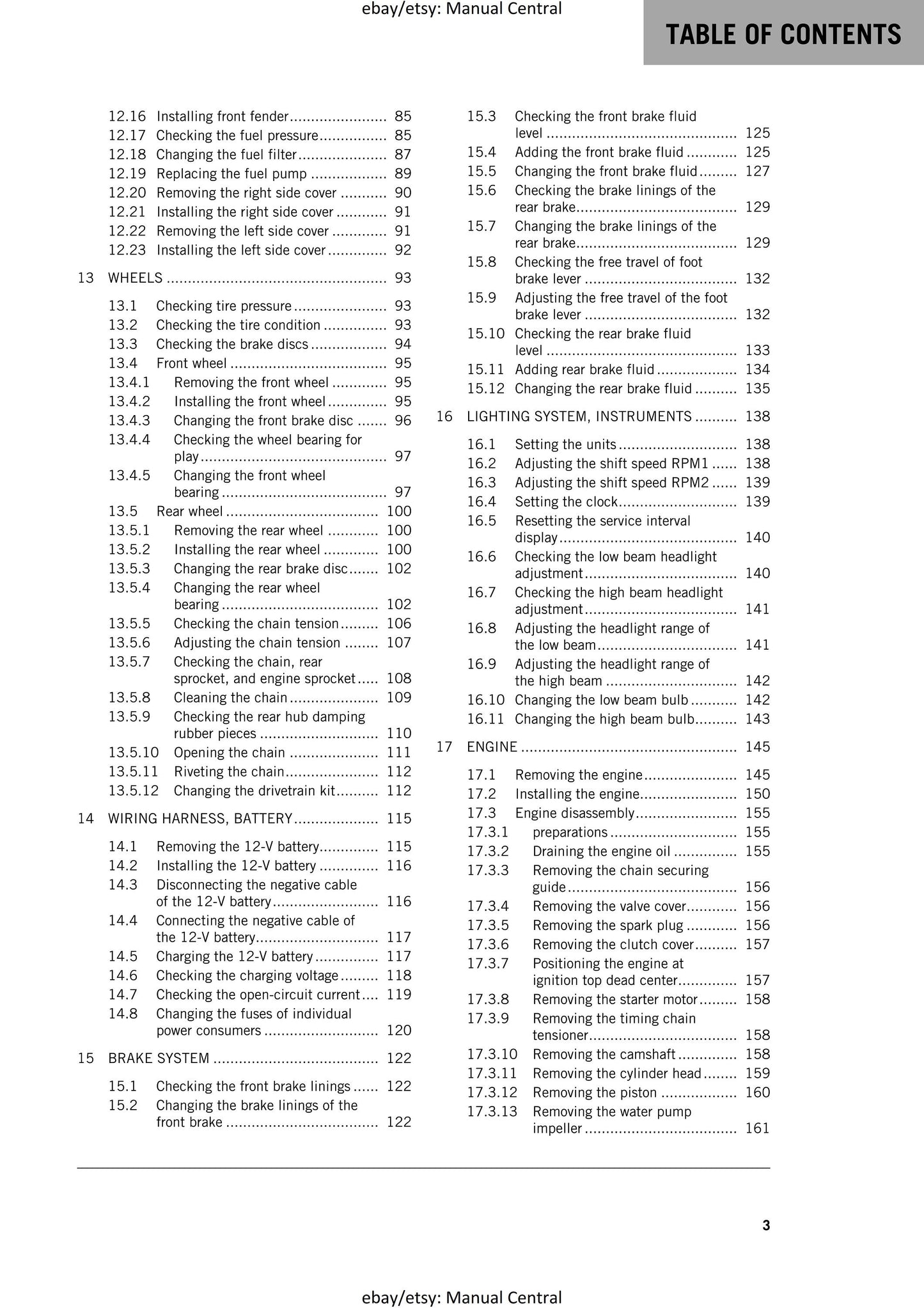 KTM 2018 - RC 200- Service Workshop Repair Manual