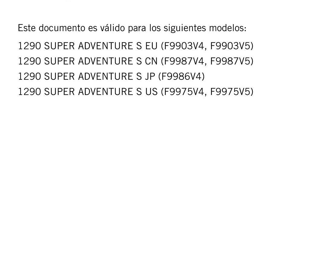 Spanish Language - KTM 2022 - 1290 Super Adventure S - Manual de Reparacion