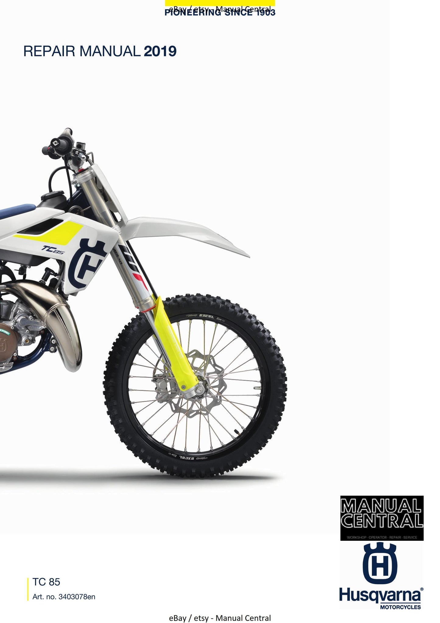 Husqvarna 2019 - TC 85 19/16 17/14 - Workshop Service Repair Manual