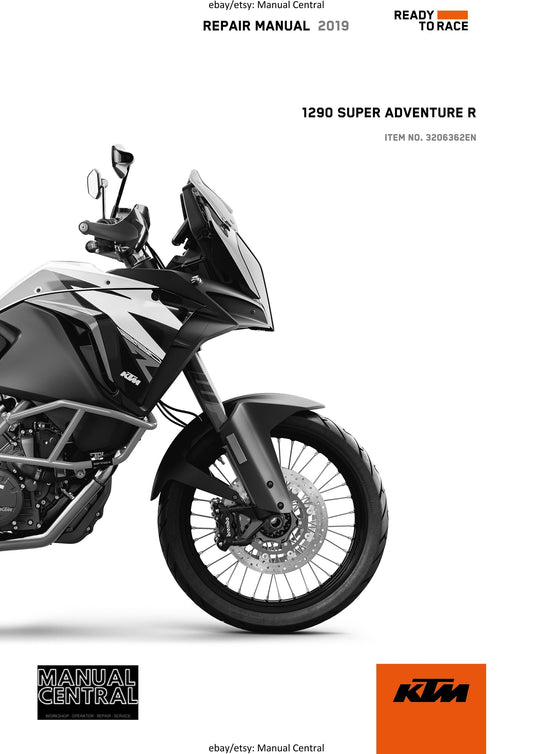 KTM 2019 - 1290 Super Adventure R - Service Workshop Repair Manual
