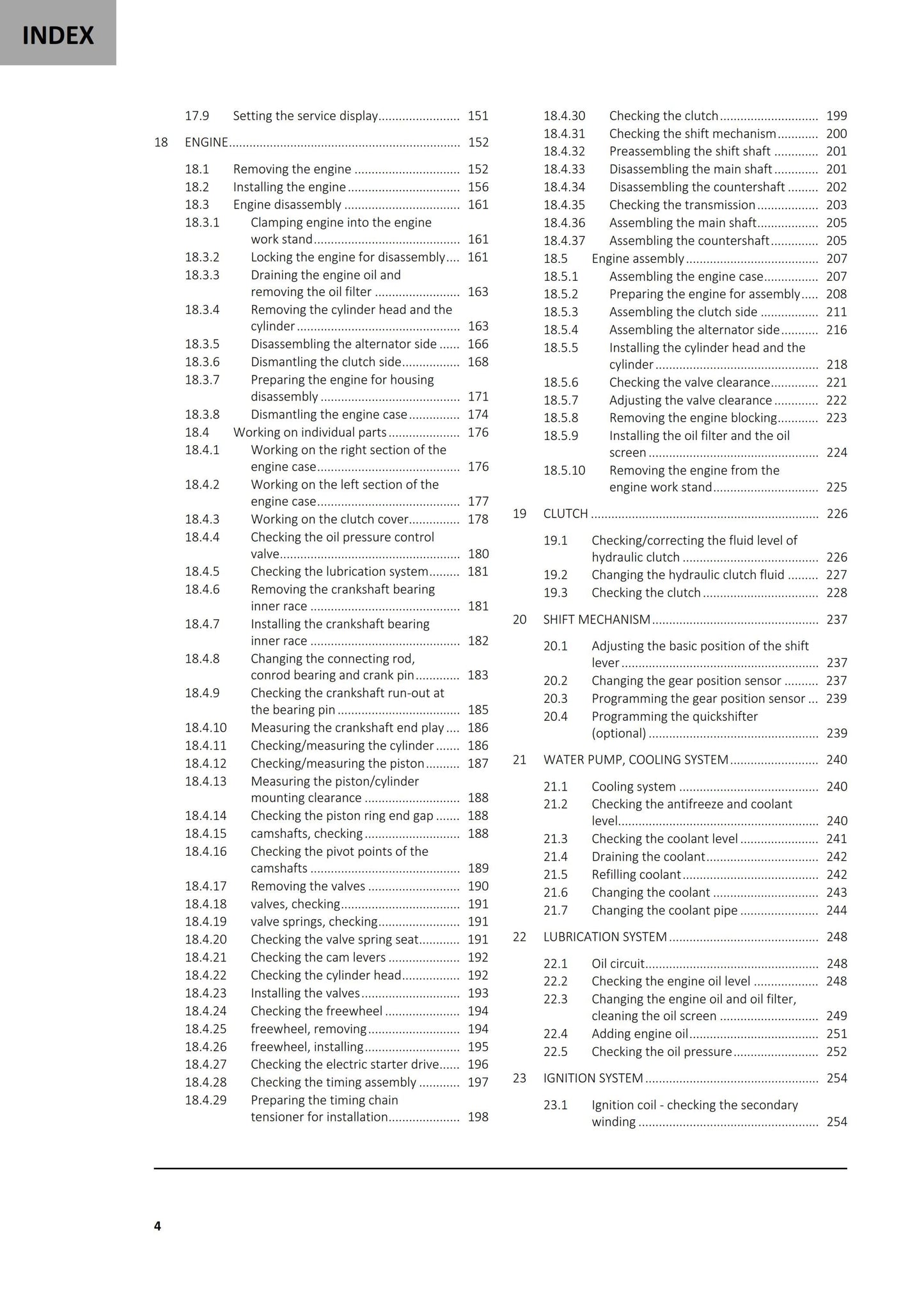 GasGas 2024 - EC 250F - Service Workshop Repair Manual