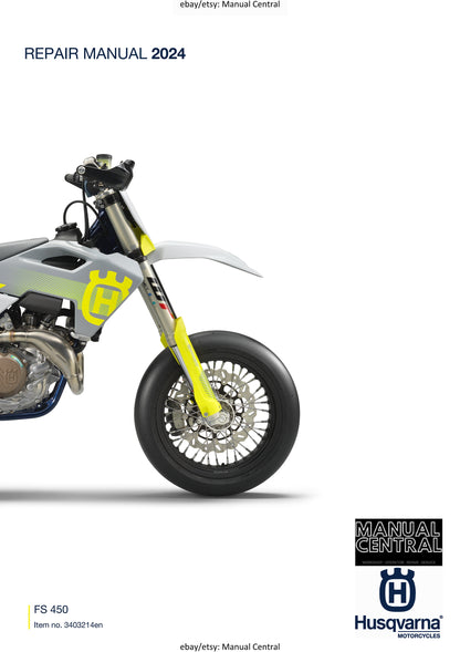 Husqvarna 2024 - FS 450 - Service Workshop Repair Manual