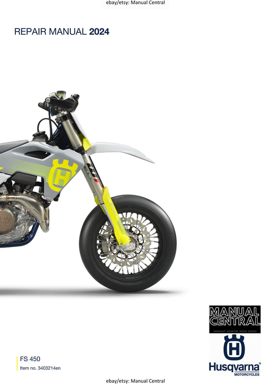 Husqvarna 2024 - FS 450 - Service Workshop Repair Manual
