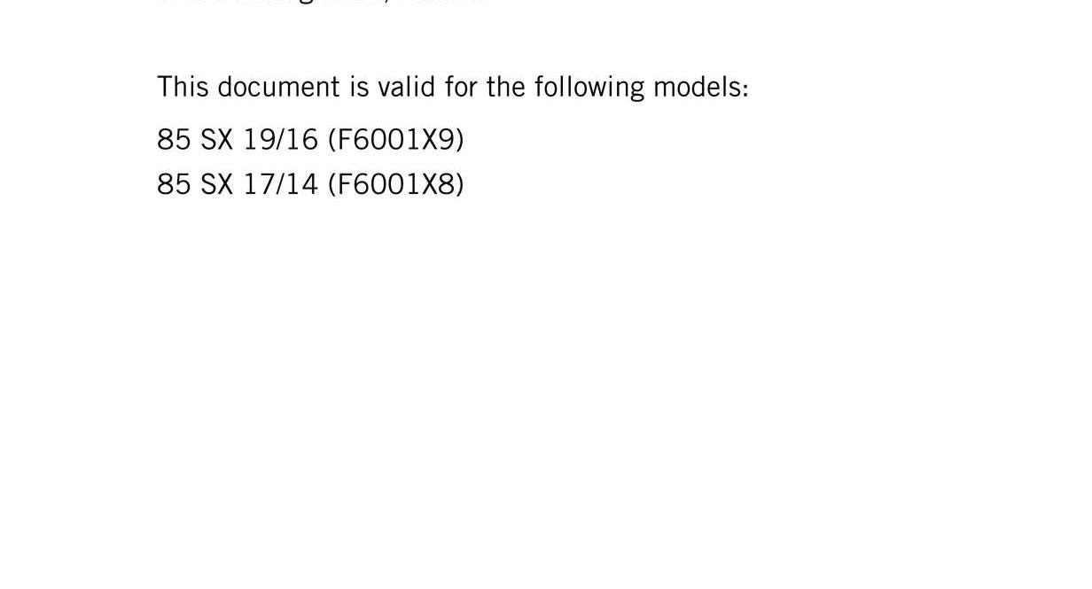 KTM 2024 - 85 SX 19/16 17/14 - Service Workshop Repair Manual