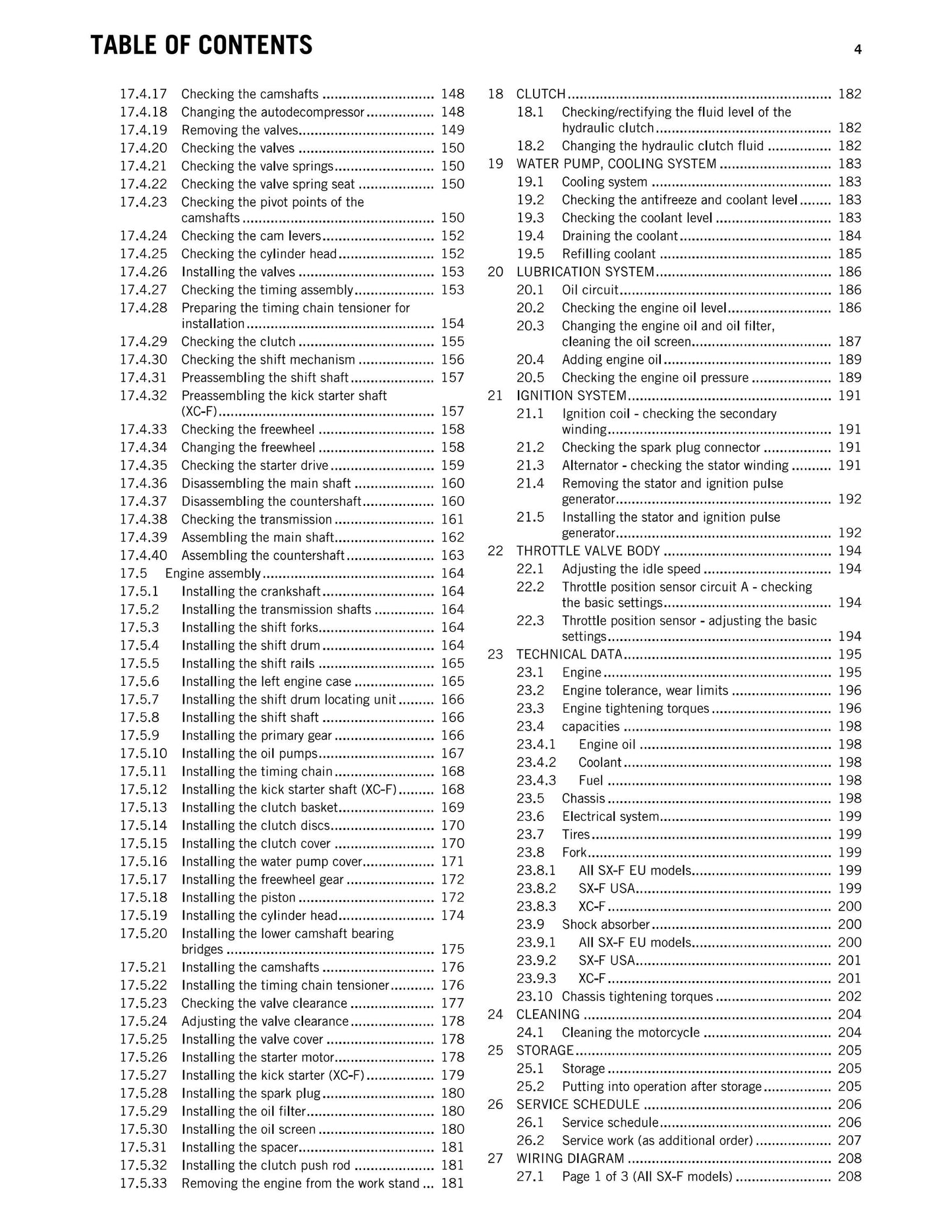 KTM 2012 - 250 Xc-f Sx-f Roczen Replica - Service Workshop Repair Manual