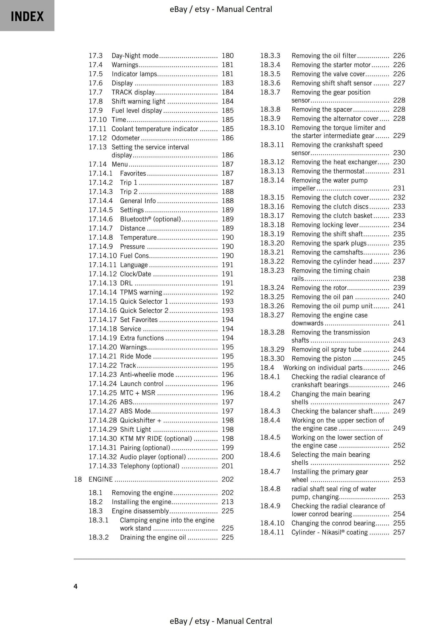 KTM 2020 - 790 Duke - Service Workshop Repair Manual