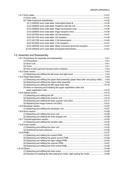 Kyocera Ecosys M2030dn/PN M2030dn M2530dn M2035dn M2535dn - Service Workshop Repair Manual - Apr 2014